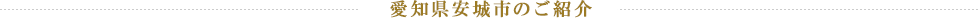 愛知県安城市のご紹介