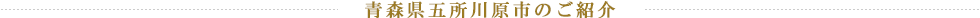 青森県五所川原市のご紹介