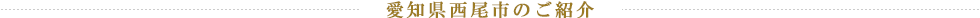 愛知県西尾市のご紹介