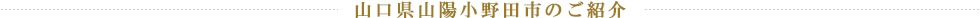 山口県山陽小野田市のご紹介