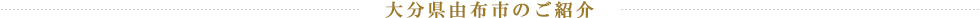 大分県由布市のご紹介