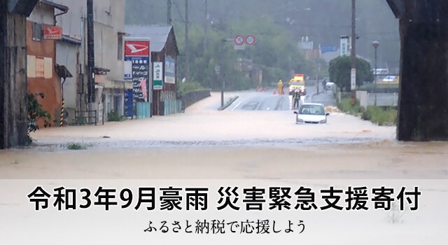 令和3年9月豪雨 災害緊急支援寄付 ふるさと納税で応援しよう