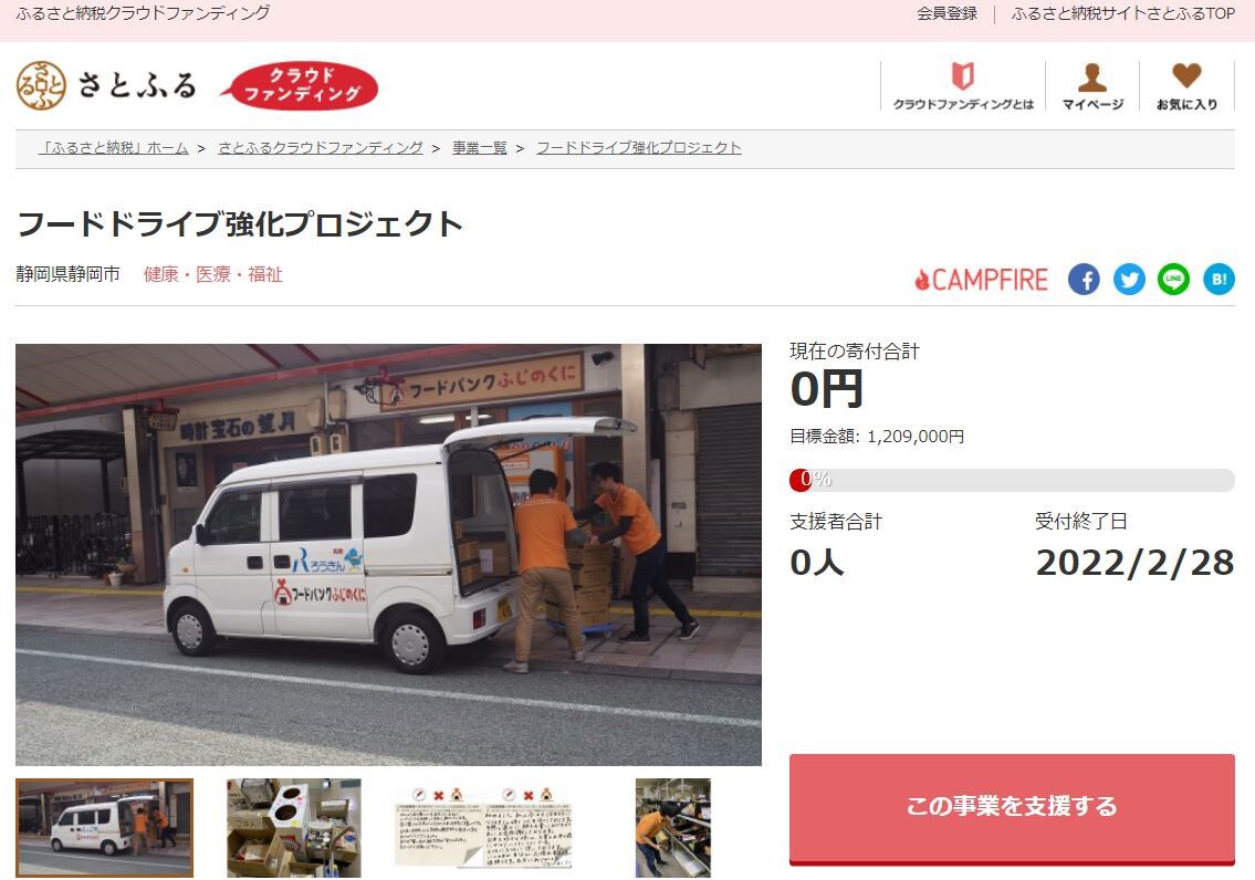 フードドライブ強化プロジェクト イメージ