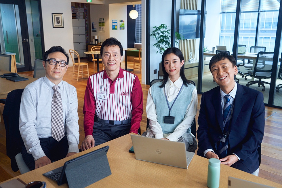 飯塚悟志さん、角田晃広さん、河合優実さん、遠藤憲一さんインタビュー