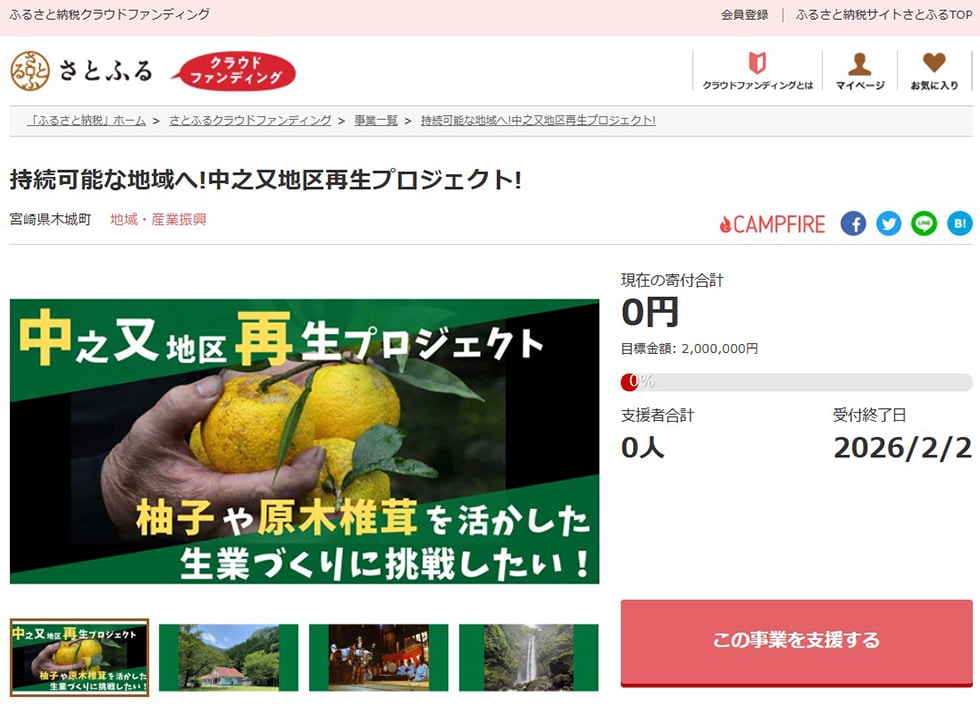 持続可能な地域へ!中之又地区再生プロジェクト! イメージ