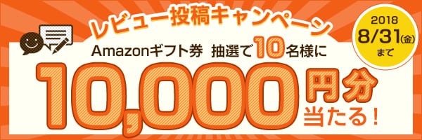 リンクボタン：「お礼品レビュー」を書くと【Amazonギフト券1万円分】が当たる♪