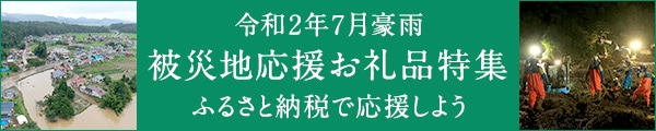 お礼品を伴う寄付で「令和2年7月豪雨」被災地域を長期的に応援！