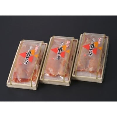 かねふく ＜無着色＞辛子明太子(一本物)570g(190g×3パック)