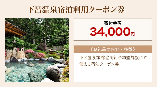「下呂温泉宿泊利用クーポン券」