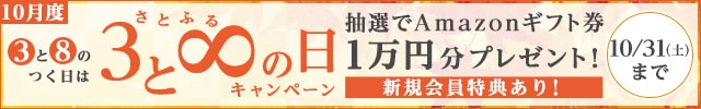 ◎さとふるの日キャンペーン◎キャンペーン対象日に寄付をした方の中から、抽選で500名様にAmazonギフト券《1万円分》をプレゼント 
