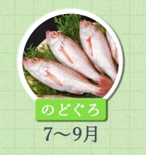 のどぐろ 7月～9月