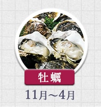 牡蠣 11月～4月