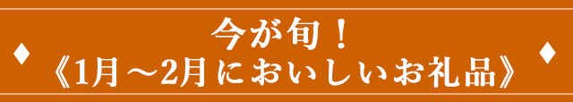 今が旬！《1月~12月においしいお礼品》