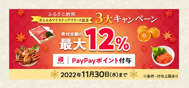 さとふるマイステップリリース記念３大キャンペーン