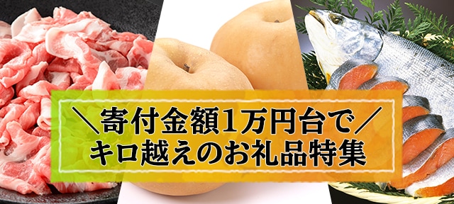 寄付金額1万円台でキロ越えのお礼品特集