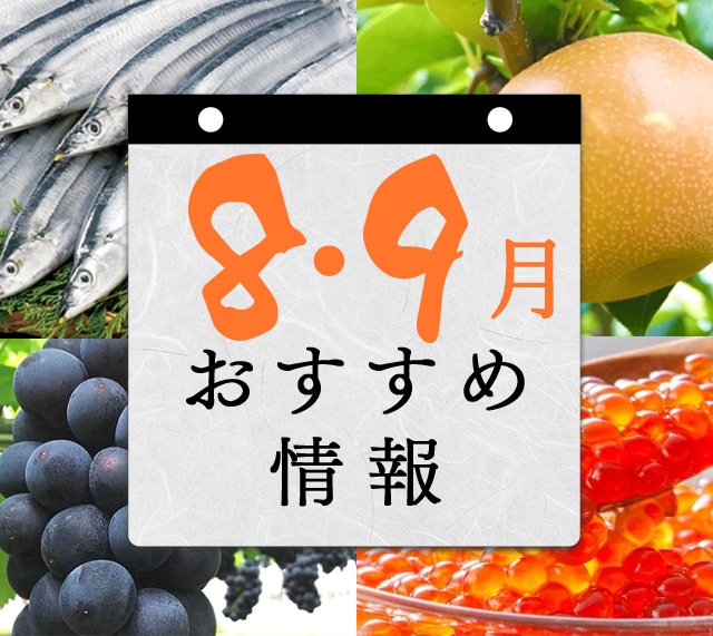 8月・9月 おすすめ情報