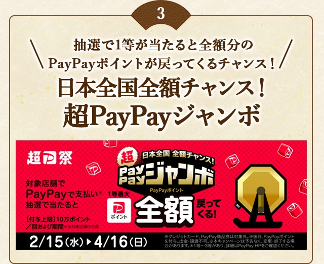 ＼さとふるでPayPay決済を選択して寄付をした方が対象！抽選で1等が当たると全額分のPayPayポイントが戻ってくるチャンス！(※)「日本全国全額チャンス！超PayPayジャンボ」開催中／
