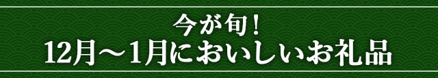 今が旬！《12月〜1月においしいお礼品》