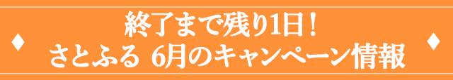 さとふる ６月のキャンペーン情報