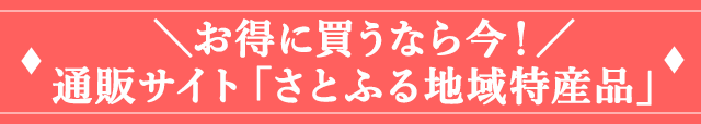 ＼お得に買うなら今！／通販サイト「さとふる地域特産品」