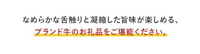なめらかな舌触りと凝縮した旨味が楽しめる、ブランド牛のお礼品をご堪能ください。