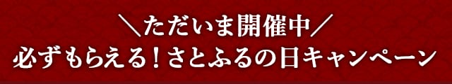 ＼ただいま開催中／必ずもらえる！さとふるの日キャンペーン