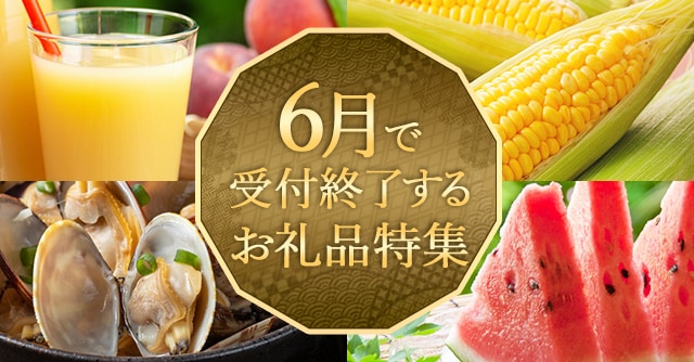 6月で受付終了するお礼品特集
