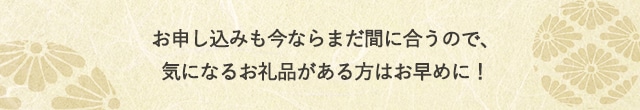 お申し込みも今ならまだ間に合うので、気になるお礼品がある方はお早めに！