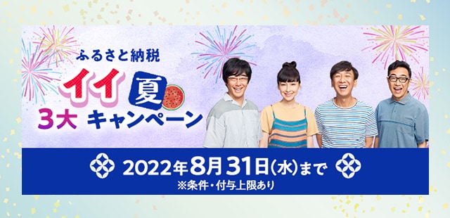 ふるさと納税＼イイ夏／３大キャンペーン★合計で最大＼11%／のPayポイントがもらえるキャンペーン