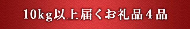 10kg以上届くお礼品４品