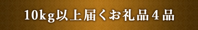 10kg以上届くお礼品４品