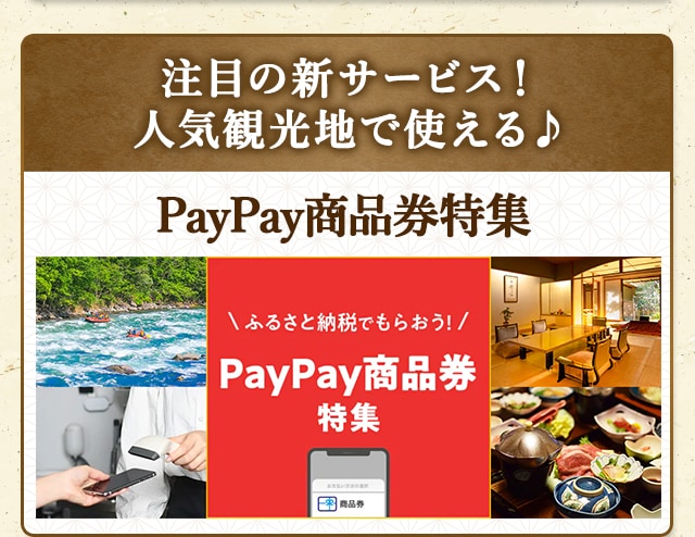 ＼注目の新サービス！人気観光地で使える♪／★PayPay商品券特集★