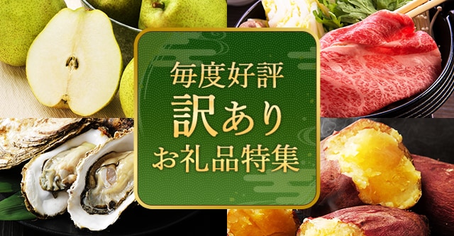 毎度好評訳ありお礼品特集