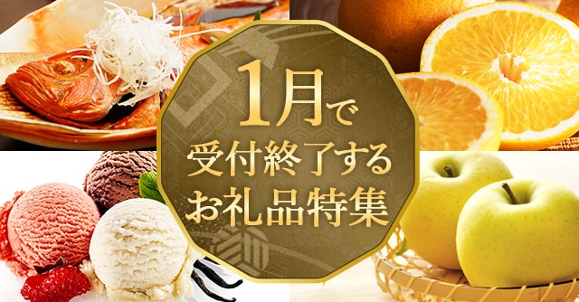 1月で受付終了するお礼品特集