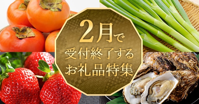 2月で受付終了するお礼品特集