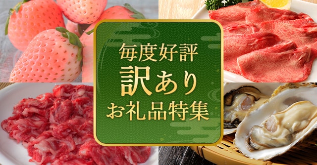 毎度好評訳ありお礼品特集