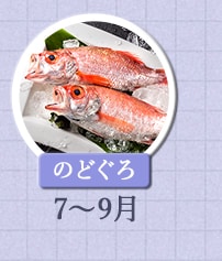 のどぐろ　7月～9月