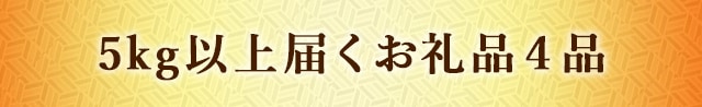 《5kg以上届く！》寄付金額1万円台でキロ超えのお礼品特集