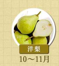 洋梨　10月～11月
