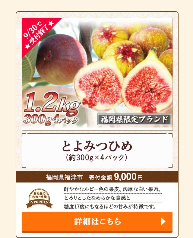 「とよみつひめ」(約300g×4パック)/福岡県福津市