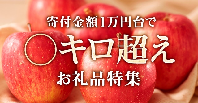 寄付金額1万円台で〇キロ超え☆