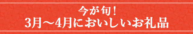今が旬！《3月～4月においしいお礼品》