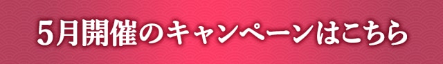 5月開催中のキャンペーンはこちら