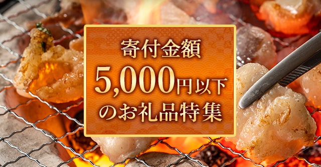寄付金額が5,000円以下のお礼品特集