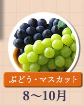 ◇８～１０月が旬！《ぶどう・マスカット》