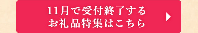◎ふるさと納税 11月で受付終了するお礼品特集はこちら◎	