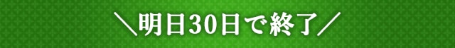 ＼明日30日で終了／