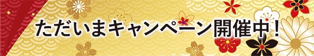 ただいまキャンペーン開催中！