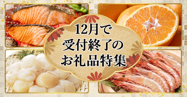 12月で受付終了のお礼品特集