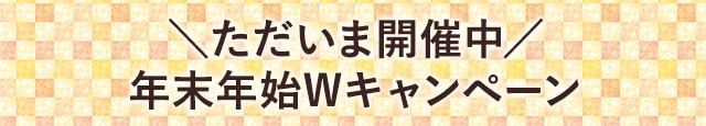 ＼ただいま開催中／年末年始Wキャンペーン